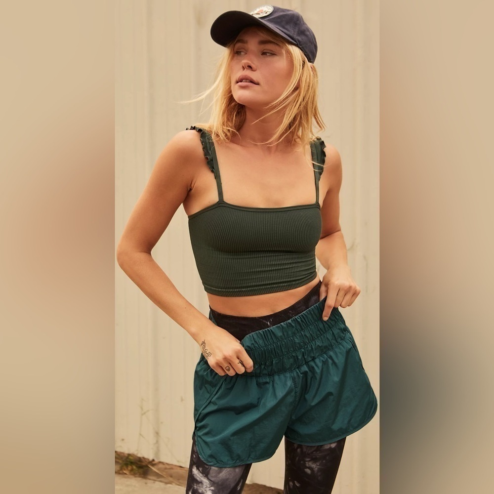 NEW Free People Movement The Way Home Shorts in Teal Women’s Sz XS